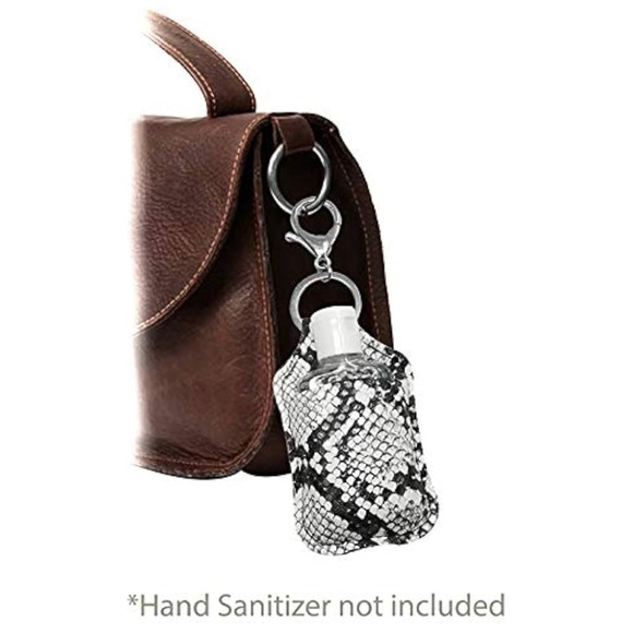 Crystal Avenue Snake Print Hand Sanitizer Holder Keychain - Picture 4 of 10